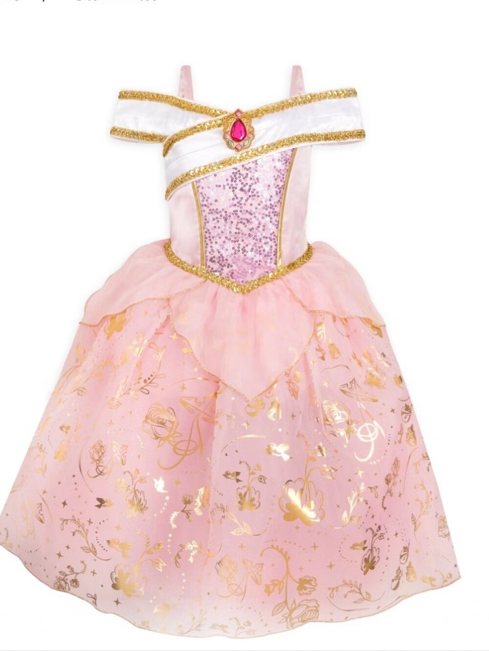 Disneyland Bibbidi Bobbidi Boutique Aurora Princess Dress Up Costume size 9/10